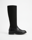 Flat high boot