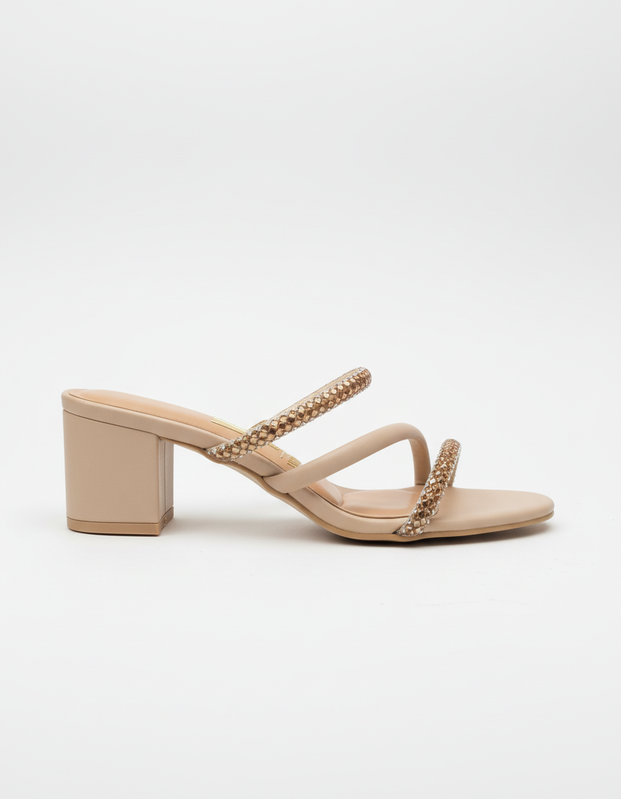 BLOCK HEEL OPEN TOE