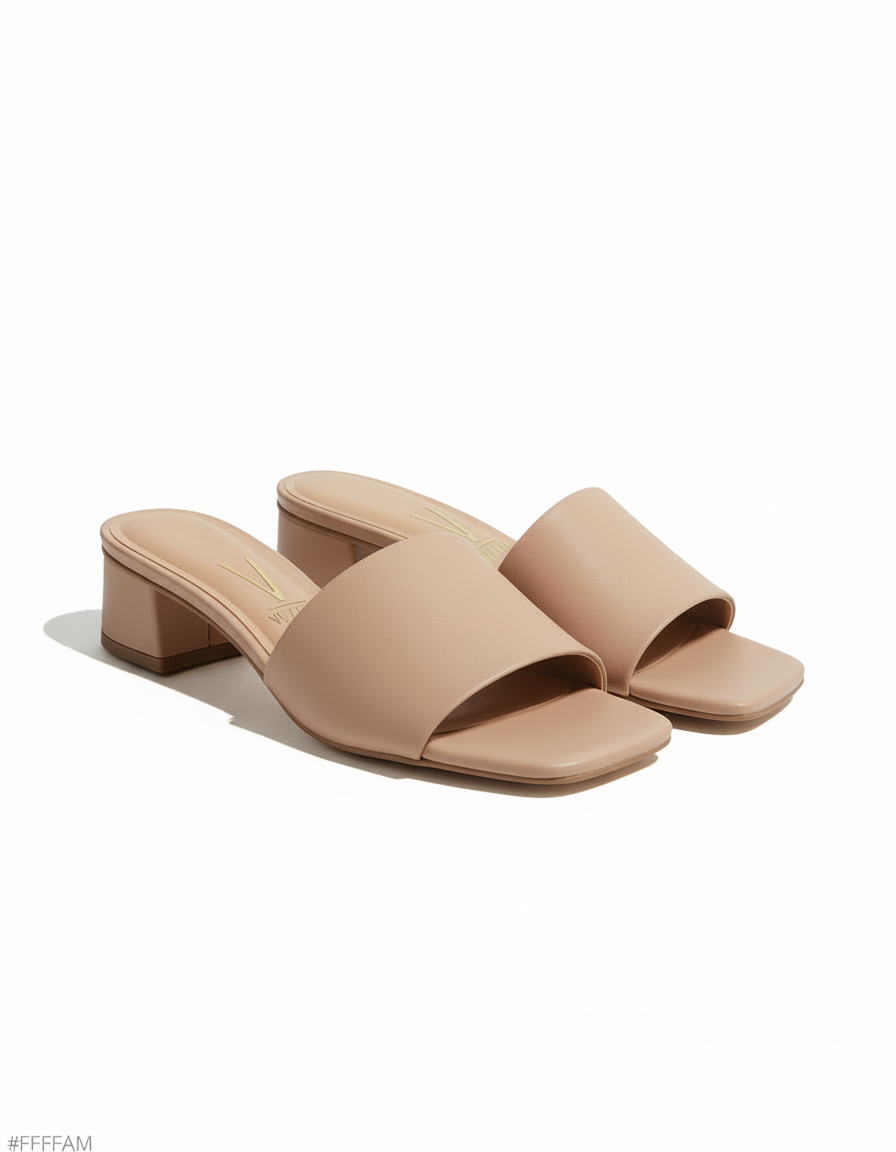 BLOCK HEEL OPEN TOE