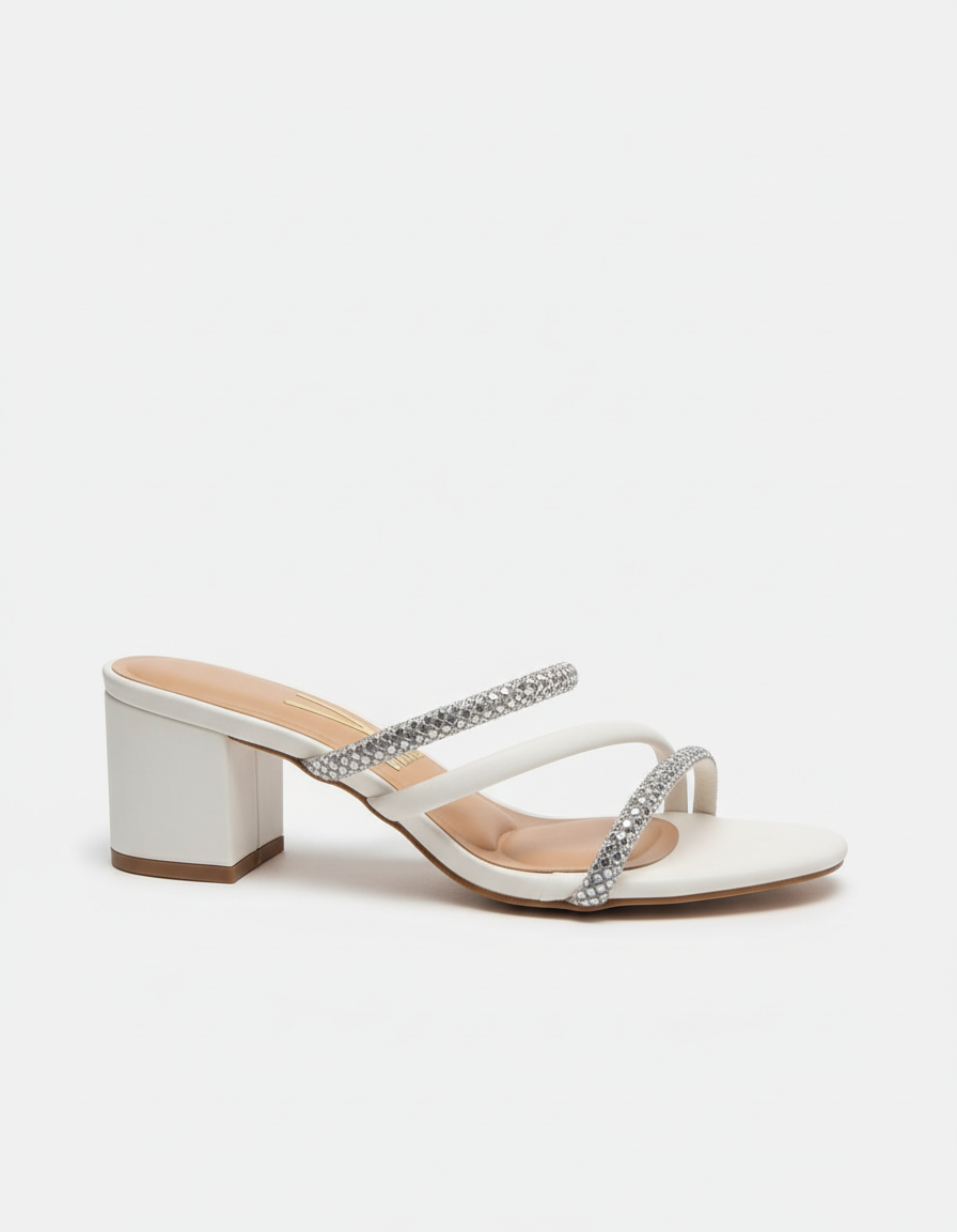 BLOCK HEEL OPEN TOE