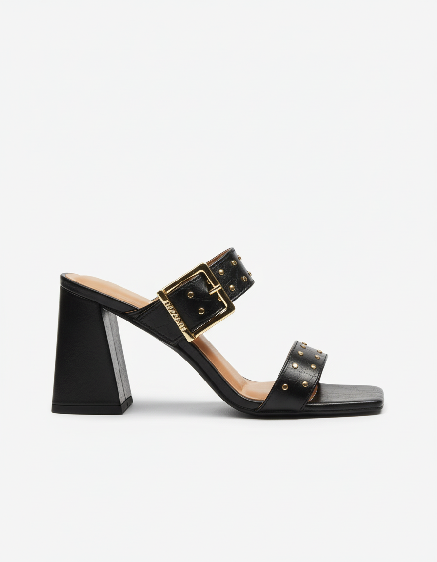 BLOCK HEEL OPEN TOE