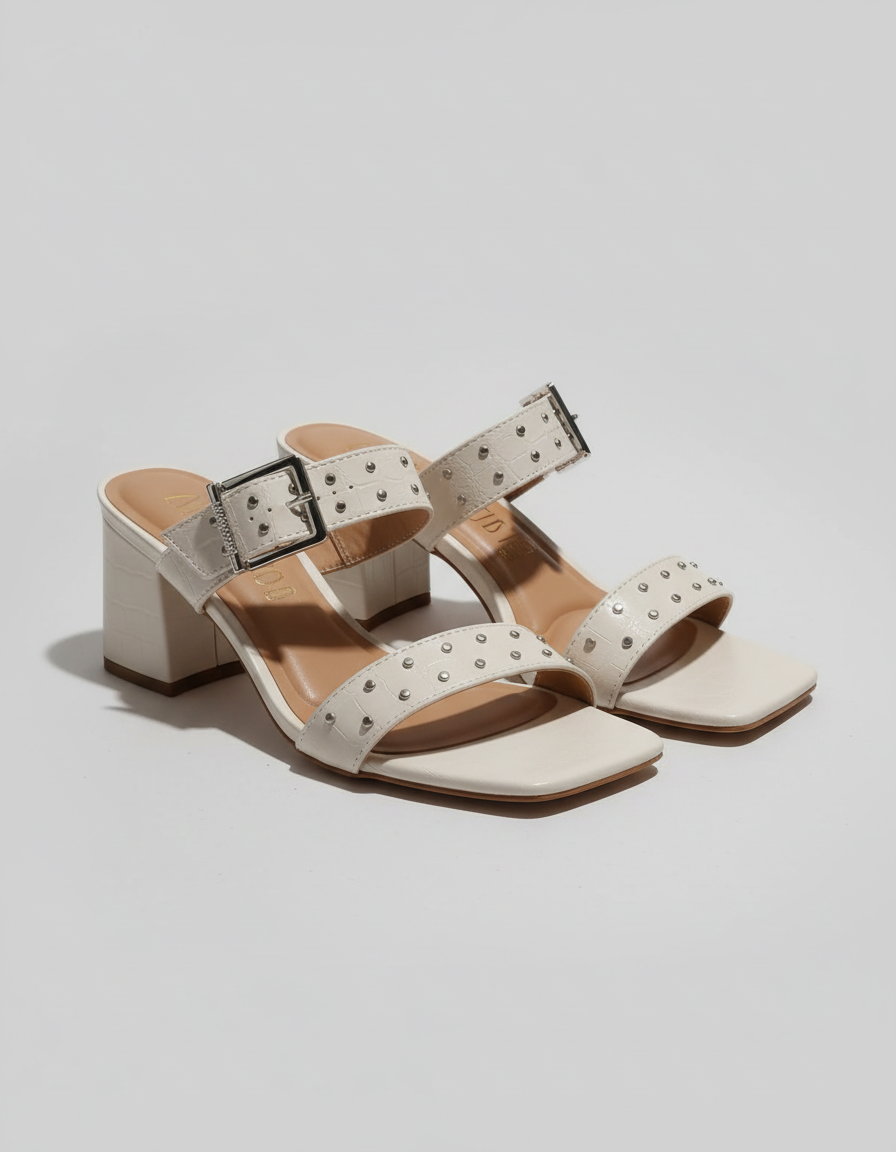 BLOCK HEEL OPEN TOE