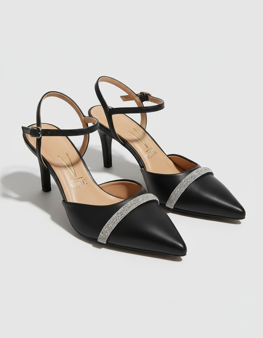 Ankle Strap Kitten Heel