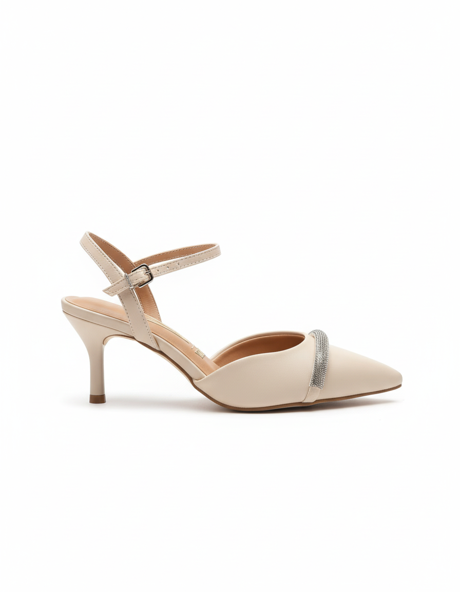 Ankle Strap Kitten Heel