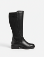 Flat High Boot