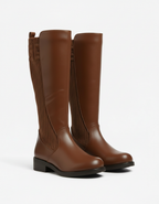Flat High Boot