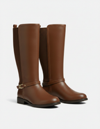 Flat High Boot