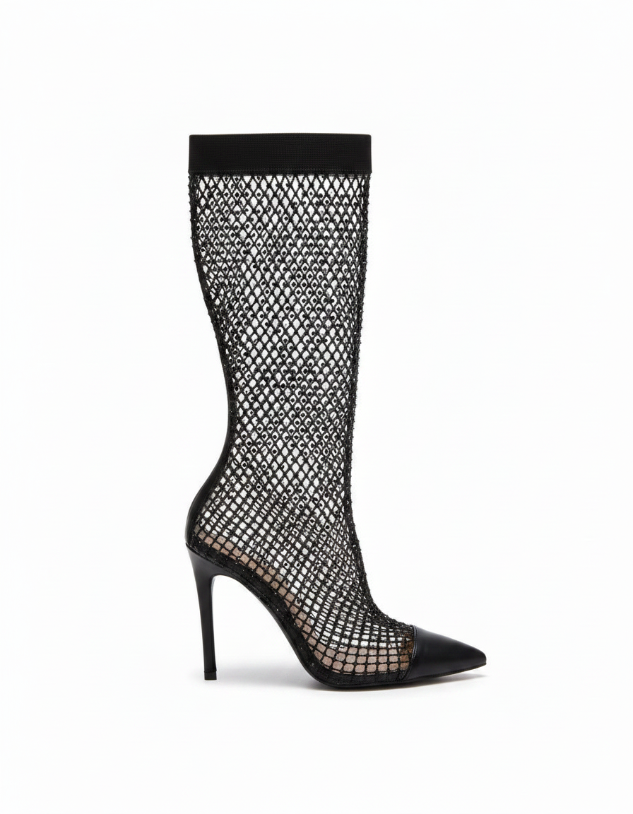 Net High Heel Boot Main image