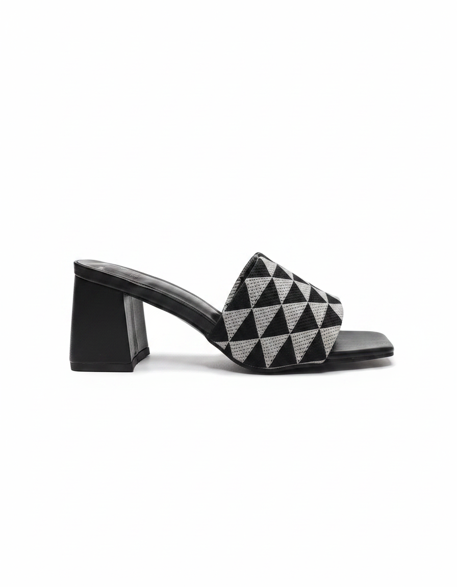 Open Block Heel