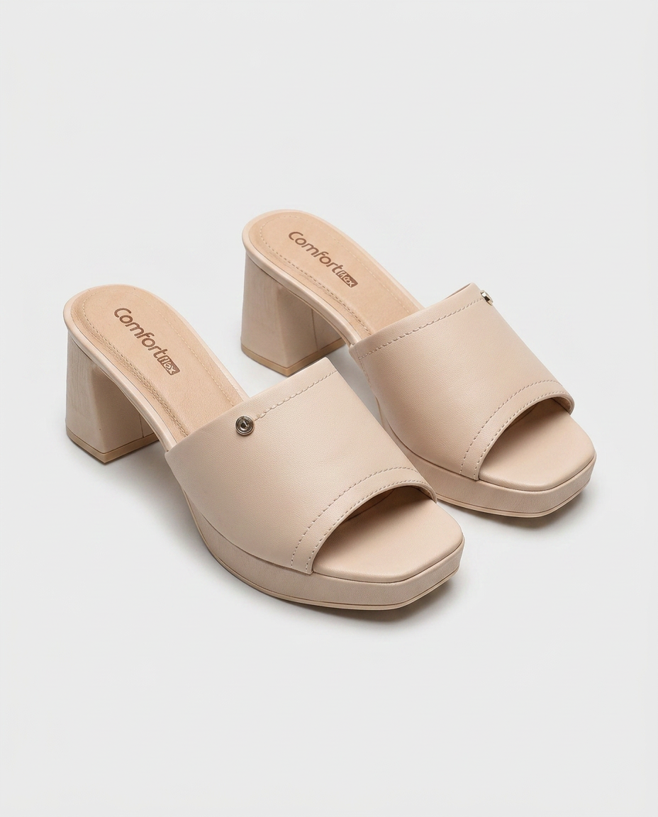 Block Heel Open Toe