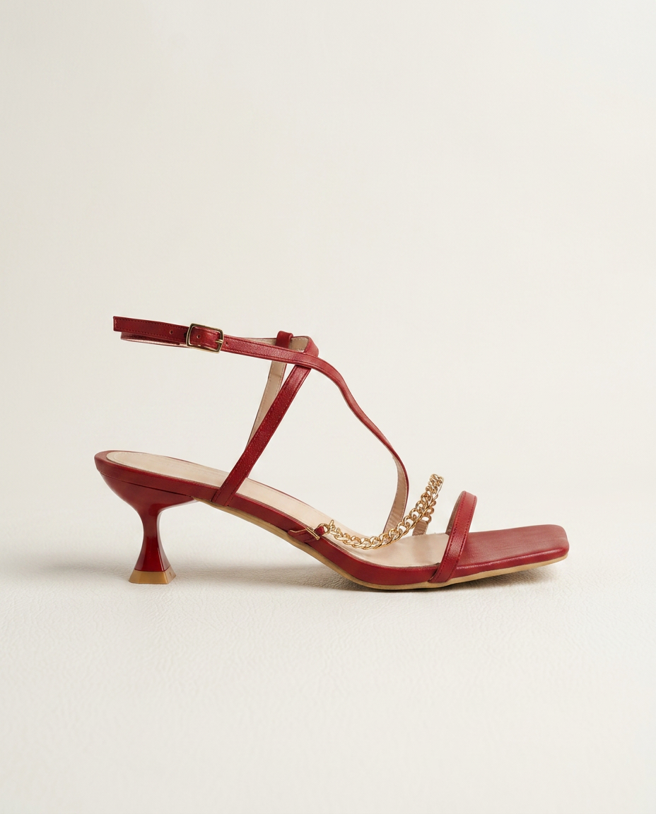 Ankle Strap Low Heel