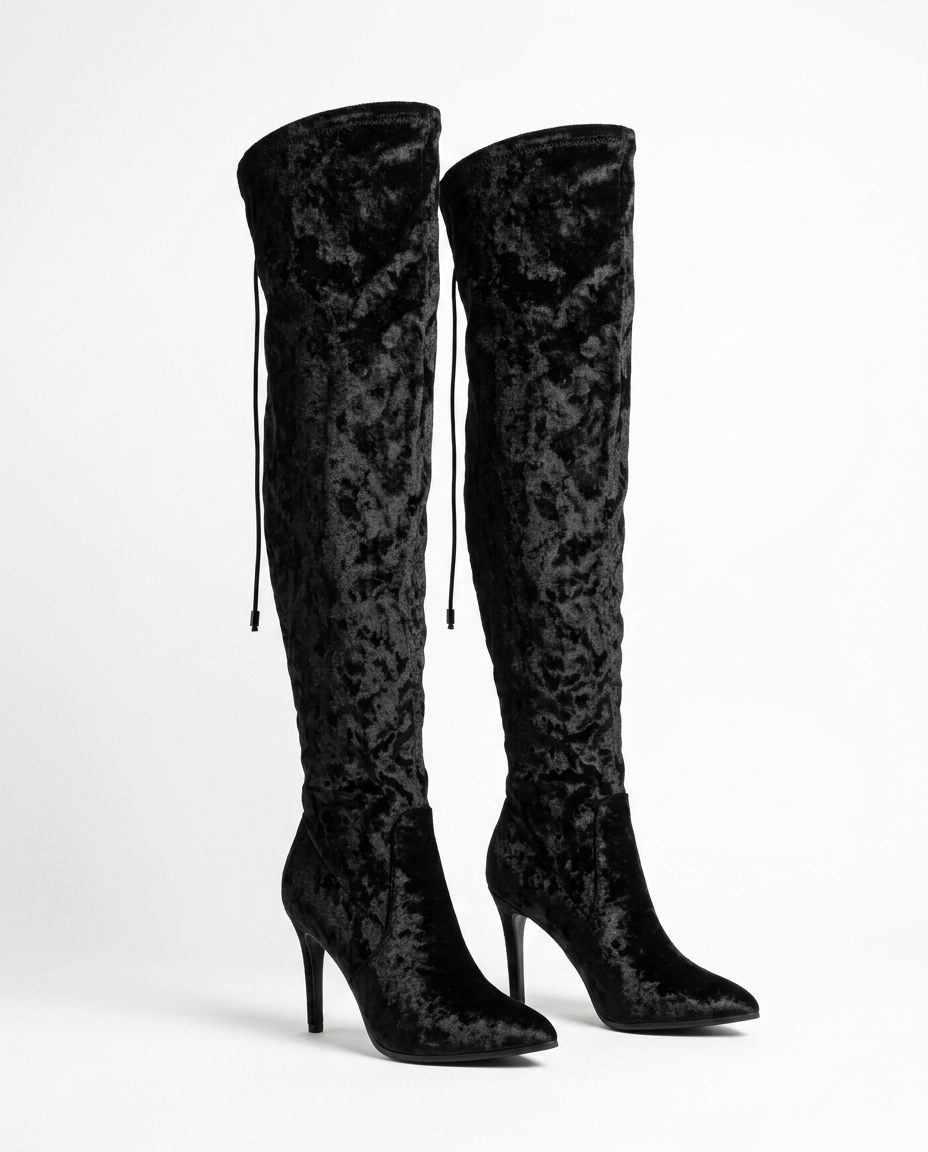 Pointed Heel high boot