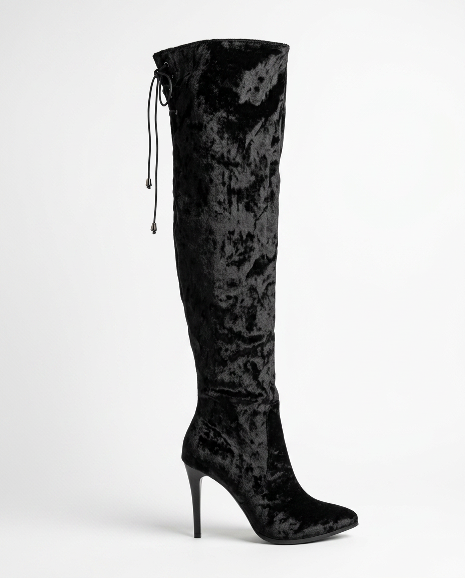 Pointed Heel high boot