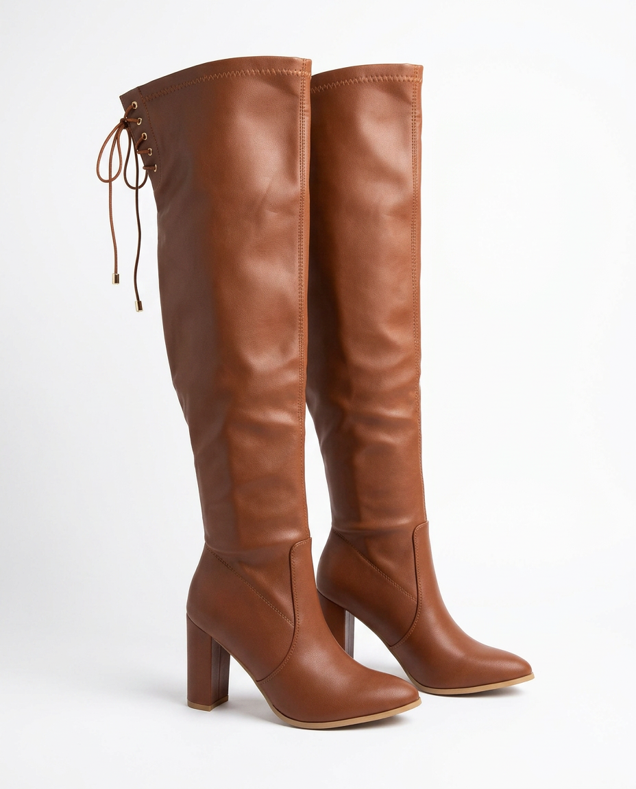 Block heel high boot Secondary image