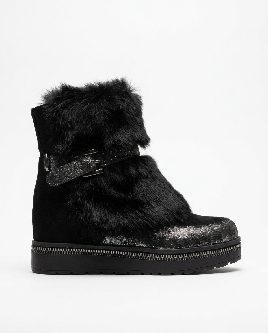 Fur Flat Boot Main image