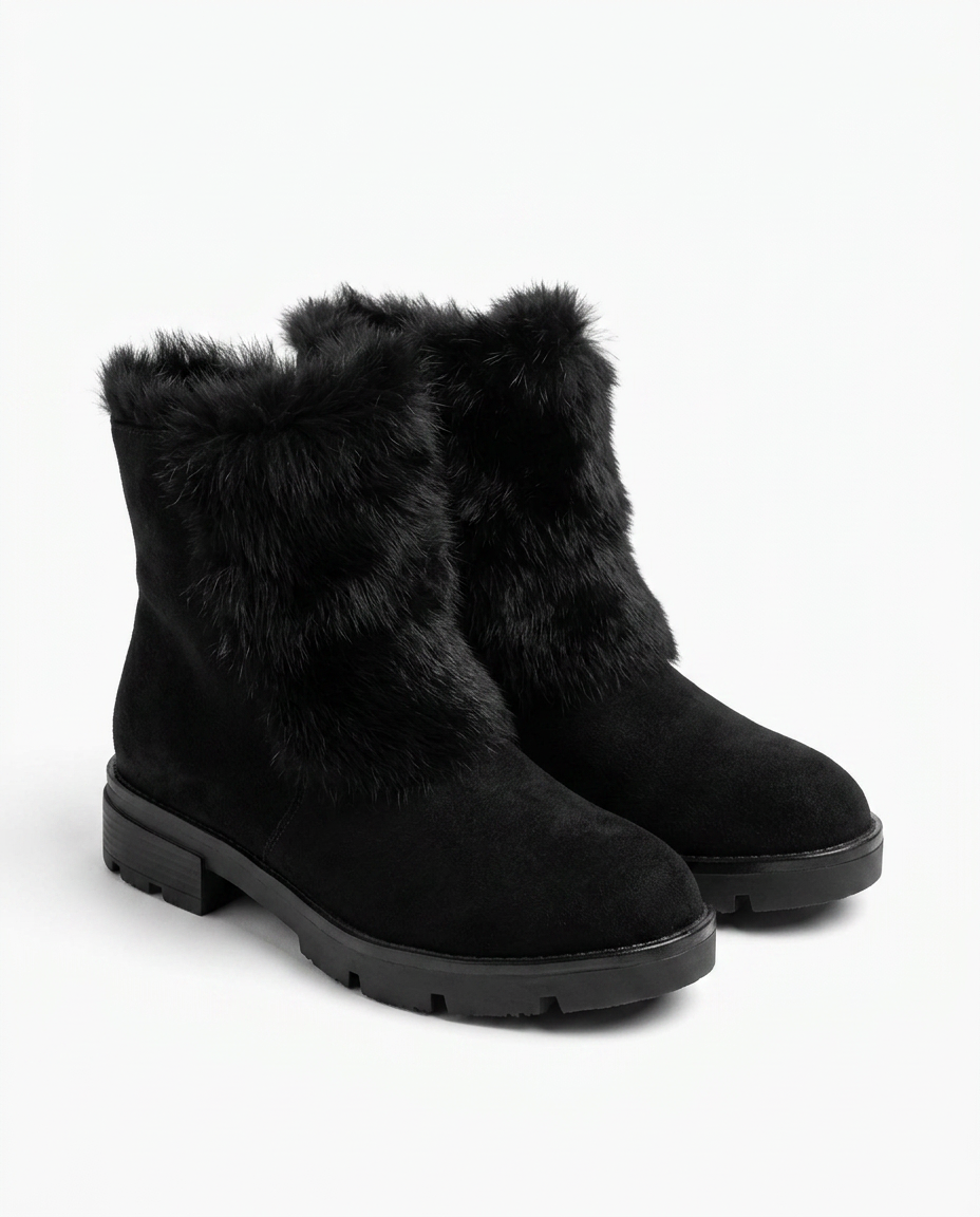 Fur Flat Boot Secondary image