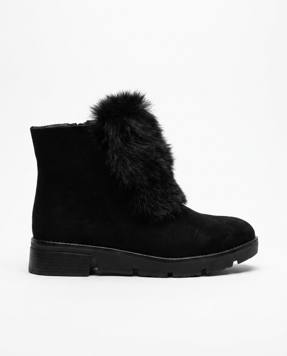 Fur Flat Boot