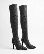 Pointed Heel high boot
